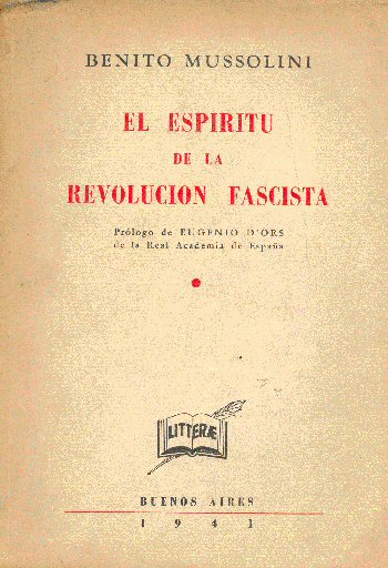El espiritu de la revolucin fascista