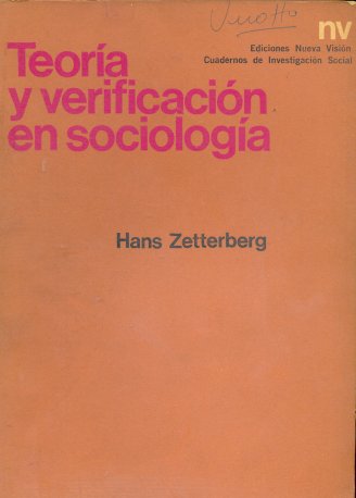 Teora y verificacin en sociologa