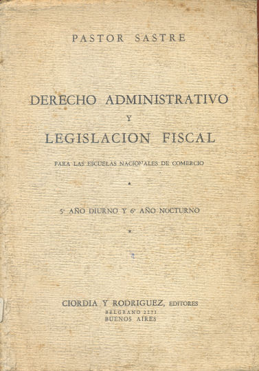 Derecho administrativo y legislacin fiscal