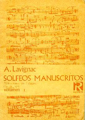 Solfeos manuscritos volumen 1