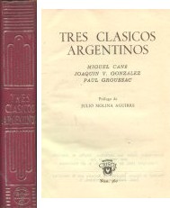 Tres clasicos Argentinos