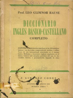Diccionario ingles basico-castellano