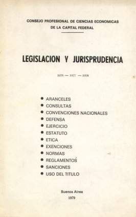 Legislacion y jurisprudencia 1976/1977/1978