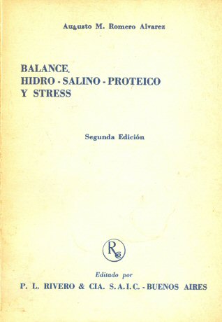 Balance, hidro - salino - proteico y stress