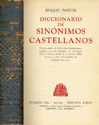 Diccionario de sinonimos castellanos
