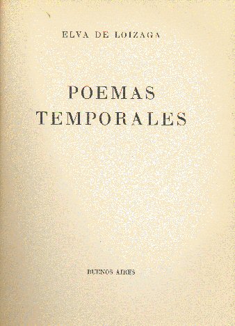 Poemas temporales