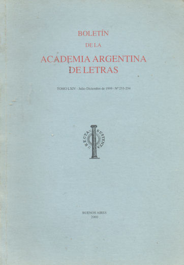 Boletn de la Academia Argentina de letras
